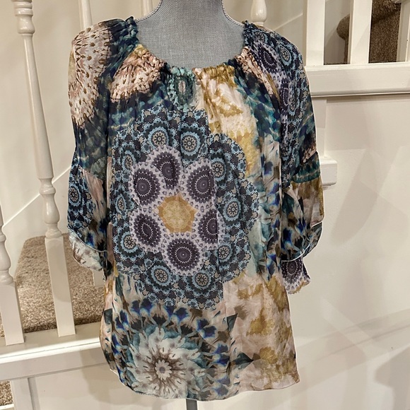 Elena Baldi Tops - Elena bald silk top